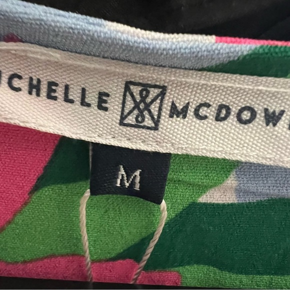 Michelle McDowell Penny Dress Sea Flower Blue Yoke Neckline with Tassels M - Picture 9 of 11